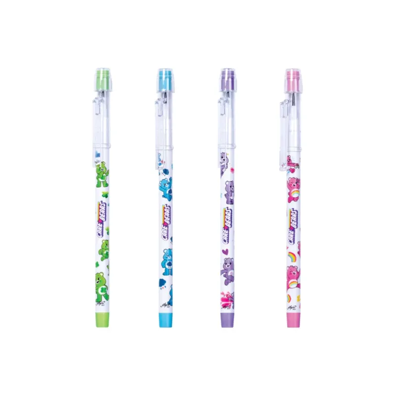 Elfen Plus Care Bears เอลเฟ่น พลัส แคร์แบร์ ดินสอต่อไส้ คละสี ดินสอ บรรจุ 10 ไส้  ไส้ดินสอเกรด HB แถมฟรียางลบที่ปลายแท่ง ลิขสิทธิ์แท้ ปลอกพลาสติกมีกริป สำหรับหนีบ พกพาสะดวก