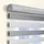 Magic Screen สำเร็จรูป DIY (RS101) ม่านม้วน เมจิกสกรีน มู่ลี่ ดูโอสกรีน ซีบร้าสกรีน ซีบร้าไบลนด์ ม่าน2ชั้น โซ่ดึง สีเทา Zebra Blind(พรีออเดอร์ 7 วัน)