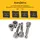หัวบล็อกไขควงยิงฝ้าชุด 5 ดอก หัวบิตขันสกรูแผ่นยิปซัม หัวบิตยิปซัม Self-Drilling พร้อมวงกันทะลุ สำหรับสว่านทุกชนิด