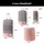 กระเป๋าจัดระเบียบเดินทาง 6 ชิ้น สีชมพู กระเป๋าพกพก ตาข่ายระบายอากาศ กันน้ำและกันความชื้น ถุงหูรูดแยกชิ้น ซิปคู่ช่วยปรับความจุของถุง ซักเครื่องได้