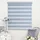 Magic Screen สำเร็จรูป DIY (RS101) ม่านม้วน เมจิกสกรีน มู่ลี่ ดูโอสกรีน ซีบร้าสกรีน ซีบร้าไบลนด์ ม่าน2ชั้น โซ่ดึง สีเทา Zebra Blind(พรีออเดอร์ 7 วัน)